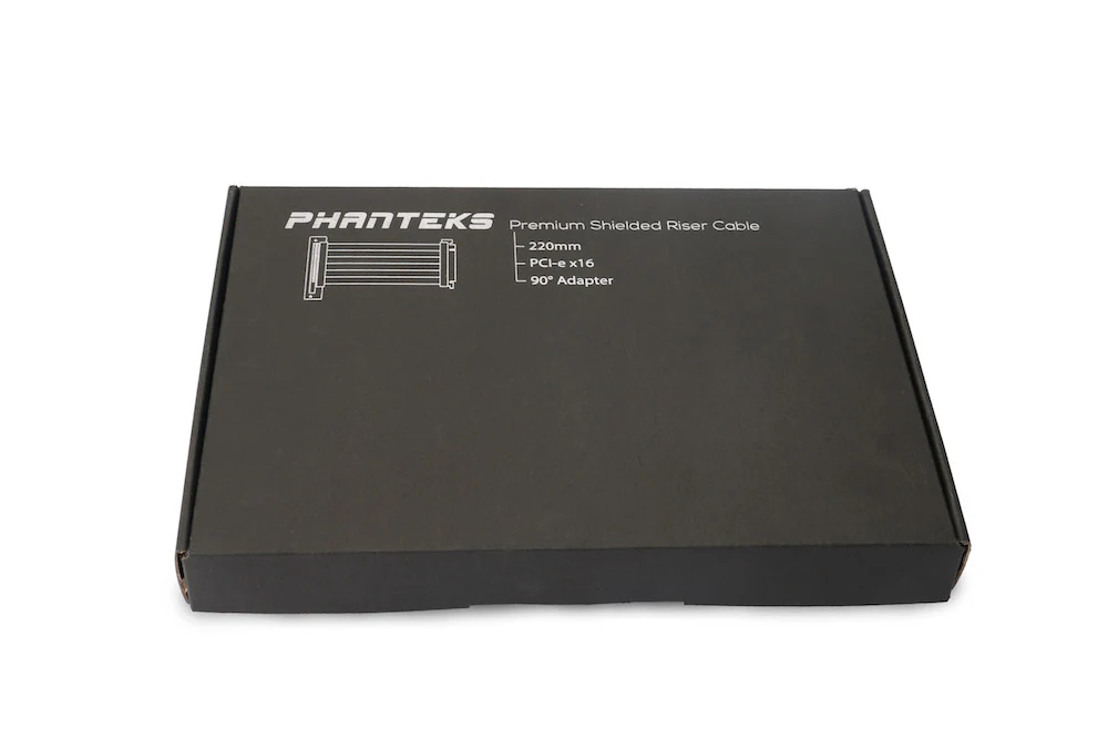 Phanteks 220 mm Premium Shielded High speed PCI-E x16 Riser Cable 90° Adapter - Image 5